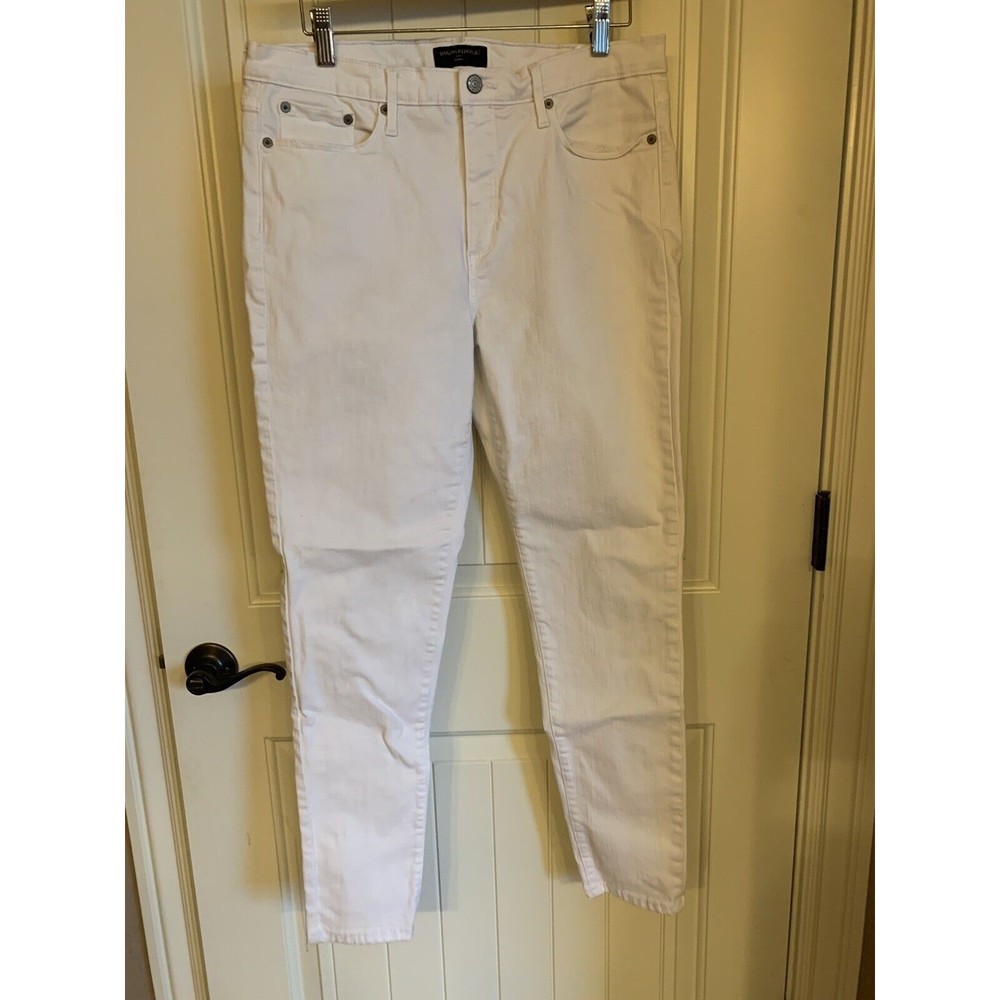 Banana Republic Pants Women’s 31/12 White Skinny Crop Jeans Stretch Denim  AS-IS